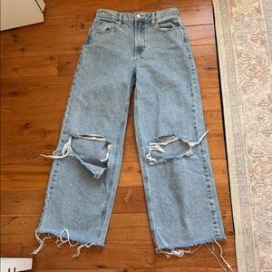 Cropped pacsun jeans with rips
